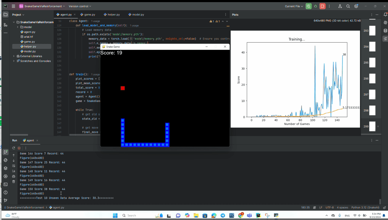 Snake Game Autonomous Agent